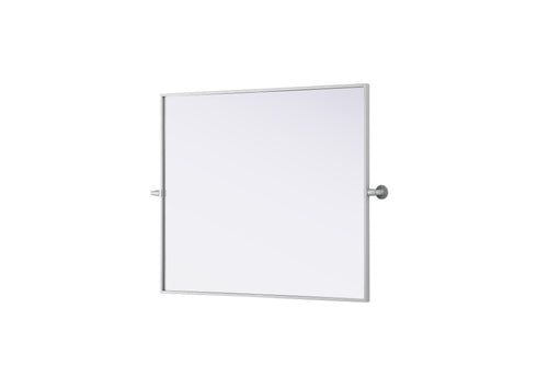 Elegant Lighting Amoura Metal Frame Mirror 30 Inch W x 36 Inch H in Silver Model: MR6H3036SIL