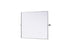 Elegant Lighting Amoura Metal Frame Mirror 30 Inch W x 36 Inch H in Silver Model: MR6H3036SIL