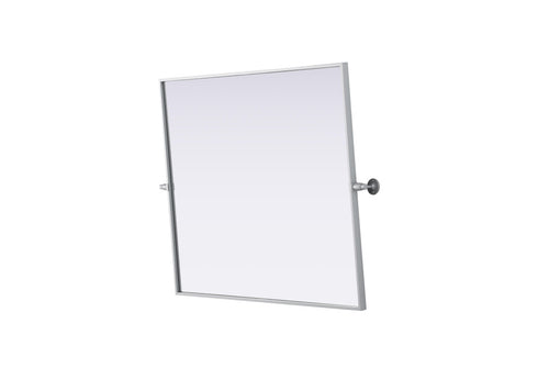 Elegant Lighting Amoura Metal Frame Mirror 30 Inch W x 36 Inch H in Silver Model: MR6H3036SIL