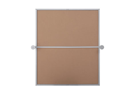 Elegant Lighting Amoura Metal Frame Mirror 30 Inch W x 36 Inch H in Silver Model: MR6H3036SIL