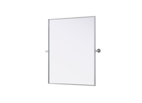 Elegant Lighting Amoura Metal Frame Mirror 30 Inch W x 36 Inch H in Silver Model: MR6H3036SIL