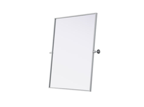Elegant Lighting Amoura Metal Frame Mirror 30 Inch W x 36 Inch H in Silver Model: MR6H3036SIL