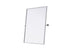 Elegant Lighting Amoura Metal Frame Mirror 30 Inch W x 36 Inch H in Silver Model: MR6H3036SIL