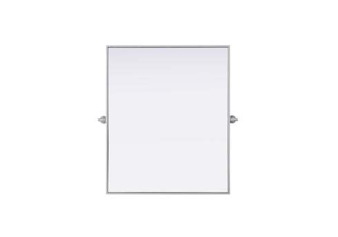 Elegant Lighting Amoura Metal Frame Mirror 30 Inch W x 36 Inch H in Silver Model: MR6H3036SIL