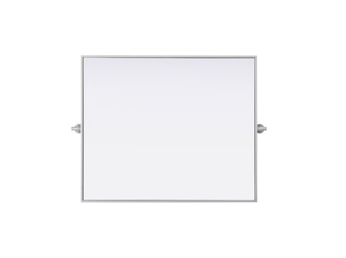 Elegant Lighting Amoura Metal Frame Mirror 30 Inch W x 36 Inch H in Silver Model: MR6H3036SIL