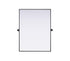 Elegant Lighting Amoura Metal Frame Mirror 40 Inch W x 30 Inch H in Black Model: MR6H4030BLK