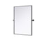 Elegant Lighting Amoura Metal Frame Mirror 40 Inch W x 30 Inch H in Black Model: MR6H4030BLK