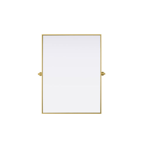 Elegant Lighting Amoura Metal Frame Mirror 40 Inch W x 30 Inch H in Brass Model: MR6H4030BRA