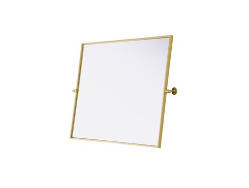 Elegant Lighting Amoura Metal Frame Mirror 40 Inch W x 30 Inch H in Brass Model: MR6H4030BRA