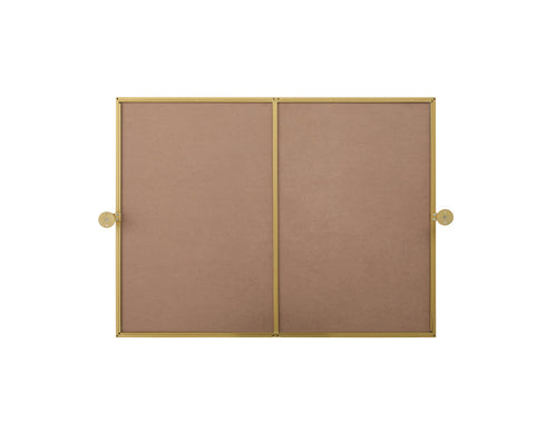 Elegant Lighting Amoura Metal Frame Mirror 40 Inch W x 30 Inch H in Brass Model: MR6H4030BRA