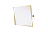 Elegant Lighting Amoura Metal Frame Mirror 40 Inch W x 30 Inch H in Brass Model: MR6H4030BRA
