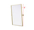 Elegant Lighting Amoura Metal Frame Mirror 40 Inch W x 30 Inch H in Brass Model: MR6H4030BRA