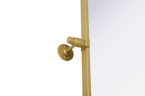 Elegant Lighting Amoura Metal Frame Mirror 40 Inch W x 30 Inch H in Brass Model: MR6H4030BRA