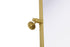 Elegant Lighting Amoura Metal Frame Mirror 40 Inch W x 30 Inch H in Brass Model: MR6H4030BRA