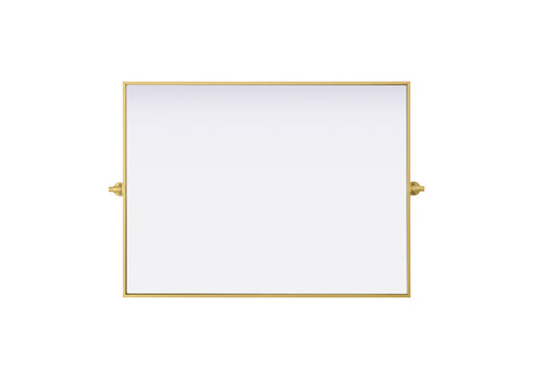 Elegant Lighting Amoura Metal Frame Mirror 40 Inch W x 30 Inch H in Brass Model: MR6H4030BRA