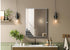 Elegant Lighting Amoura Metal Frame Mirror 40 Inch W x 30 Inch H in Silver Model: MR6H4030SIL