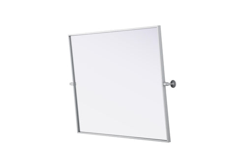 Elegant Lighting Amoura Metal Frame Mirror 40 Inch W x 30 Inch H in Silver Model: MR6H4030SIL