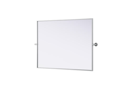 Elegant Lighting Amoura Metal Frame Mirror 40 Inch W x 30 Inch H in Silver Model: MR6H4030SIL