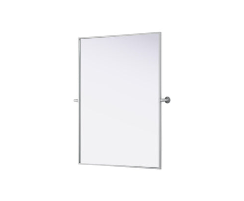 Elegant Lighting Amoura Metal Frame Mirror 40 Inch W x 30 Inch H in Silver Model: MR6H4030SIL