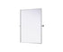 Elegant Lighting Amoura Metal Frame Mirror 40 Inch W x 30 Inch H in Silver Model: MR6H4030SIL