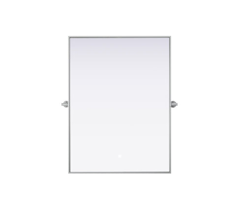 Elegant Lighting Amoura Metal Frame Mirror 40 Inch W x 30 Inch H in Silver Model: MR6H4030SIL