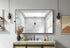 Elegant Lighting Amoura Metal Frame Mirror 48 Inch W x 30 Inch H in Black Model: MR6H4830BLK