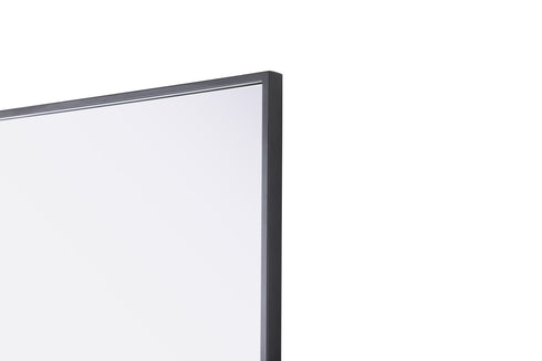 Elegant Lighting Amoura Metal Frame Mirror 48 Inch W x 30 Inch H in Black Model: MR6H4830BLK