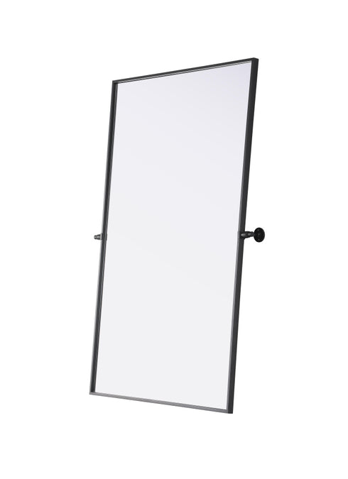 Elegant Lighting Amoura Metal Frame Mirror 48 Inch W x 30 Inch H in Black Model: MR6H4830BLK