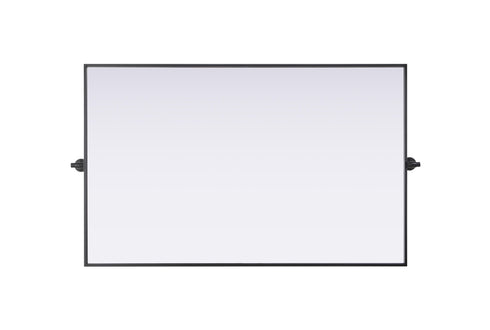 Elegant Lighting Amoura Metal Frame Mirror 48 Inch W x 30 Inch H in Black Model: MR6H4830BLK