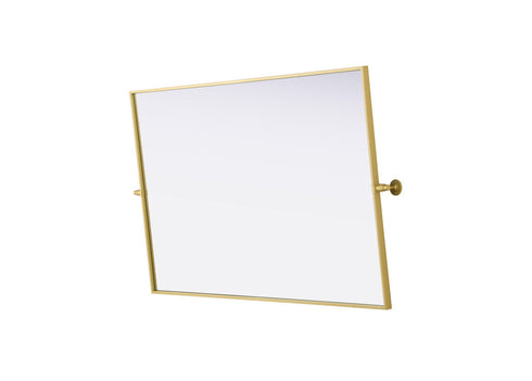 Elegant Lighting Amoura Metal Frame Mirror 48 Inch W x 30 Inch H in Brass Model: MR6H4830BRA