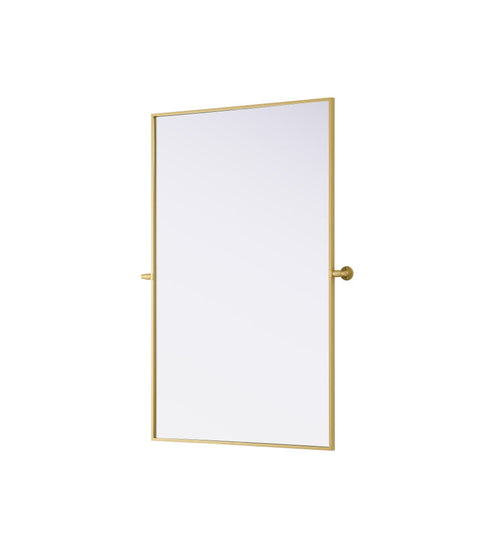 Elegant Lighting Amoura Metal Frame Mirror 48 Inch W x 30 Inch H in Brass Model: MR6H4830BRA