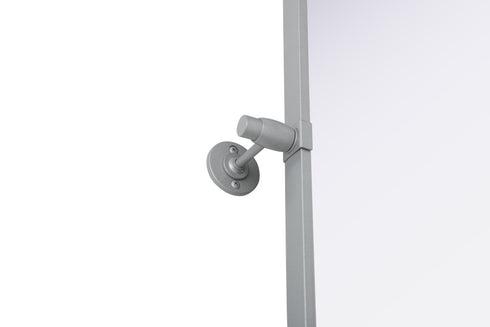 Elegant Lighting Amoura Metal Frame Mirror 48 Inch W x 30 Inch H in Silver Model: MR6H4830SIL