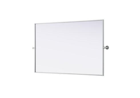 Elegant Lighting Amoura Metal Frame Mirror 48 Inch W x 30 Inch H in Silver Model: MR6H4830SIL