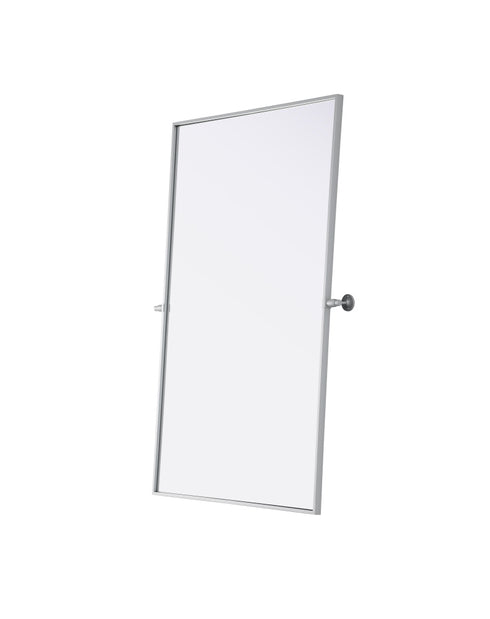 Elegant Lighting Amoura Metal Frame Mirror 48 Inch W x 30 Inch H in Silver Model: MR6H4830SIL