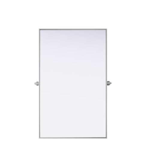 Elegant Lighting Amoura Metal Frame Mirror 48 Inch W x 30 Inch H in Silver Model: MR6H4830SIL