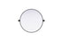 Elegant Lighting Amoura Metal Frame Round Mirror D24 Inch in Black Model: MR6G24BLK