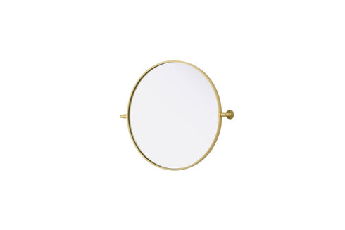 Elegant Lighting Amoura Metal Frame Round Mirror D24 Inch in Brass Model: MR6G24BRA