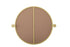 Elegant Lighting Amoura Metal Frame Round Mirror D24 Inch in Brass Model: MR6G24BRA