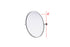 Elegant Lighting Amoura Metal Frame Round Mirror D24 Inch in Silver Model: MR6G24SIL