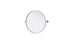Elegant Lighting Amoura Metal Frame Round Mirror D24 Inch in Silver Model: MR6G24SIL