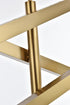 Elegant Lighting Ari 6 Light Pendant L48 Inch H19 Inch L6 Satin Gold in Satin Gold and Clear Finish Model: 2085L3SG