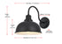 Elegant Lighting Aron 1 Light Wall Sconce W9.5 Inch xH11 Inch xE14 Inch in Black Model: OD801W11BK