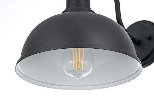 Elegant Lighting Aron 1 Light Wall Sconce W9.5 Inch xH11 Inch xE14 Inch in Black Model: OD801W11BK