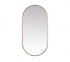 Elegant Lighting Asha Metal Frame Oval Mirror 30x72 Inch in Black Model: MR2A3072BLK