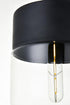 Elegant Lighting Ashwell 1 Light Black Pendant With Clear Glass in Black and Clear Finish Model: LD2241BK