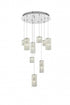 Elegant Lighting Aston 24 inch LED Pendant in Chrome Model: 3680D9C