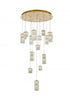 Elegant Lighting Aston 32 inch LED Pendant in Chrome Model: 3680D32C