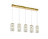 Elegant Lighting Aston 40 inch LED Pendant in Chrome Model: 3680D5C