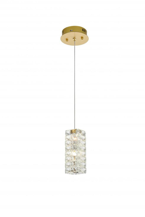 Elegant Lighting Aston 6.5 inch LED Pendant in Chrome Model: 3680D1C
