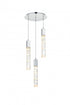 Elegant Lighting Aurora 16 inch Chandelier in Black in Black and Clear Finish Model: 2089D16BK